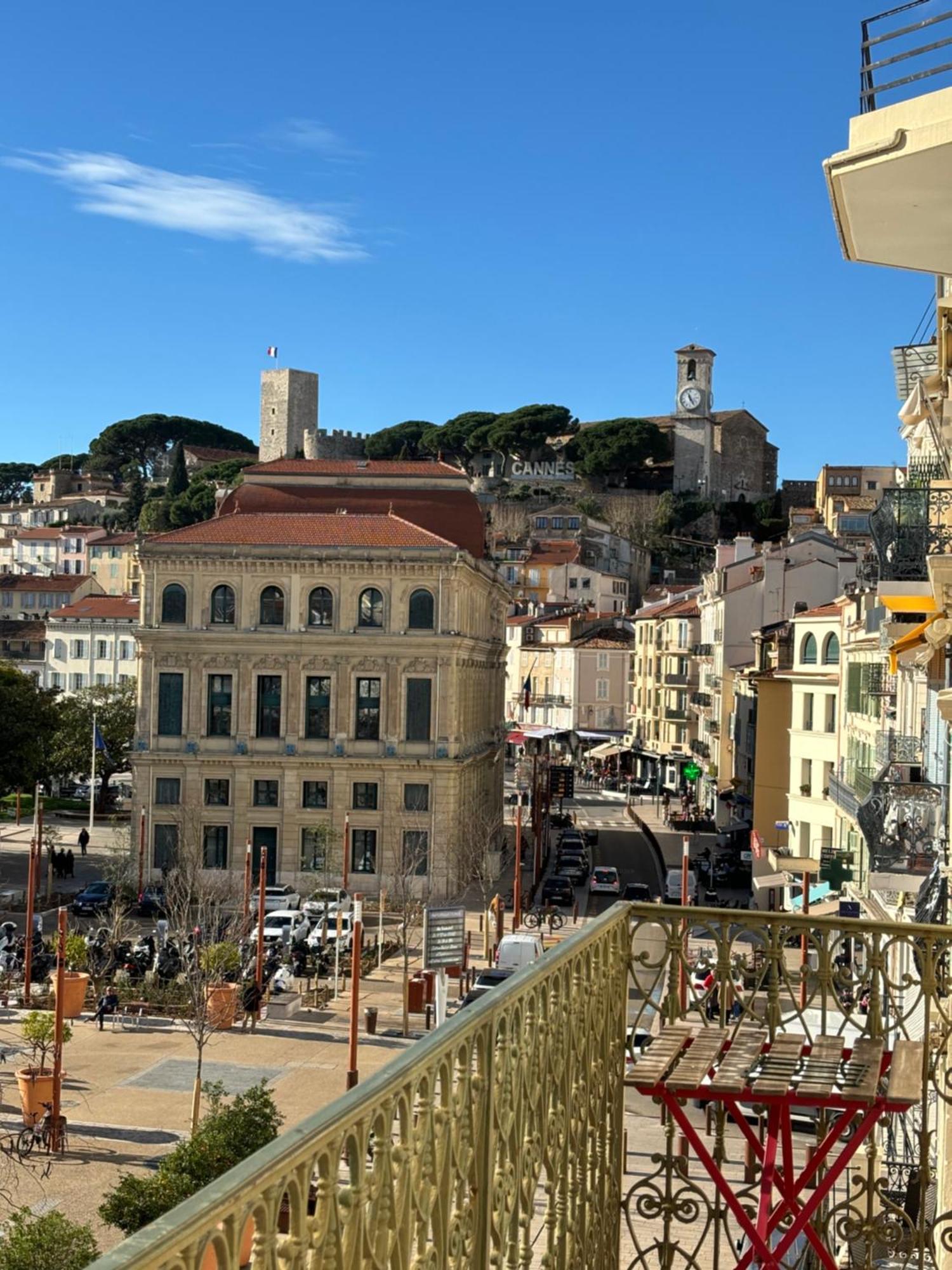 Cannes : Agreable Et Lumineux Appartement Vue Mer Kültér fotó